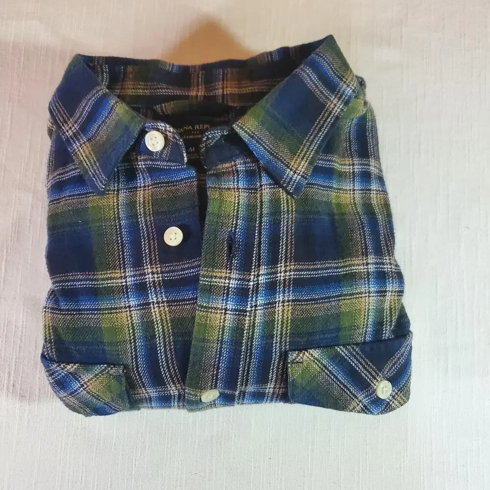 Banana Republic Mens Shirt Size Medium M Standard Fit Long Sleeve Button Up Top